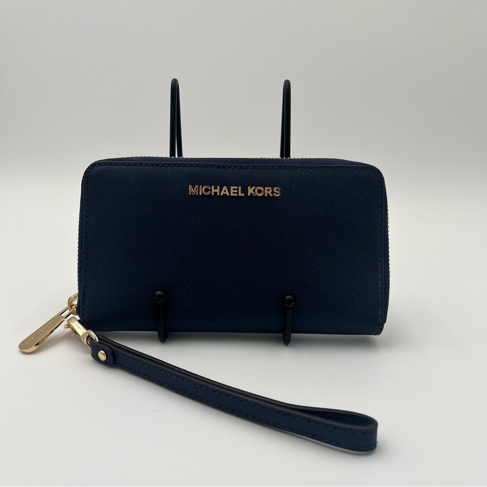 Michael Kors Dark Blue Wristlet